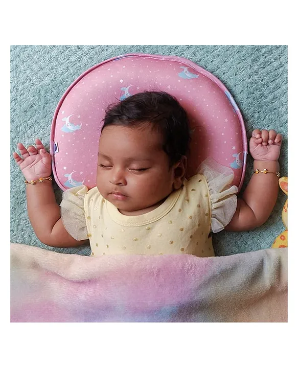 The White Willow Infant Baby Pillow For Preventing Head For Flat Head  Syndrome- Pink [+info]