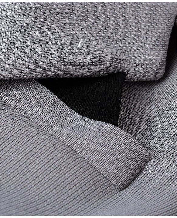 Babyhug Full Sleeves Party Wear Textured Blazer Solid- Grey