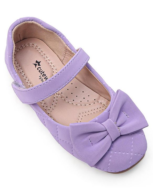 Cute Walk by Babyhug Bellies with Velcro Closure with Bow Applique - Pink
