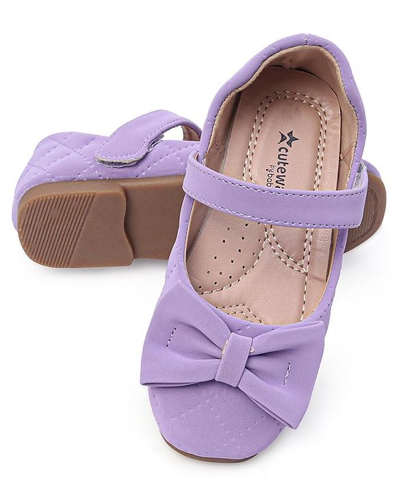 Cute Walk by Babyhug Bellies with Velcro Closure with Bow Applique - Pink