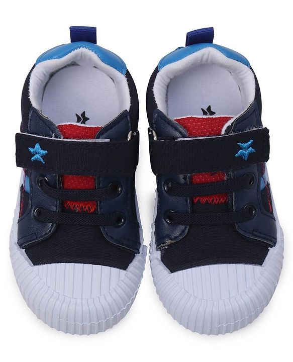 Cute Walk by Babyhug Casual Shoes with Velcro Closure Solid Colour - Blue