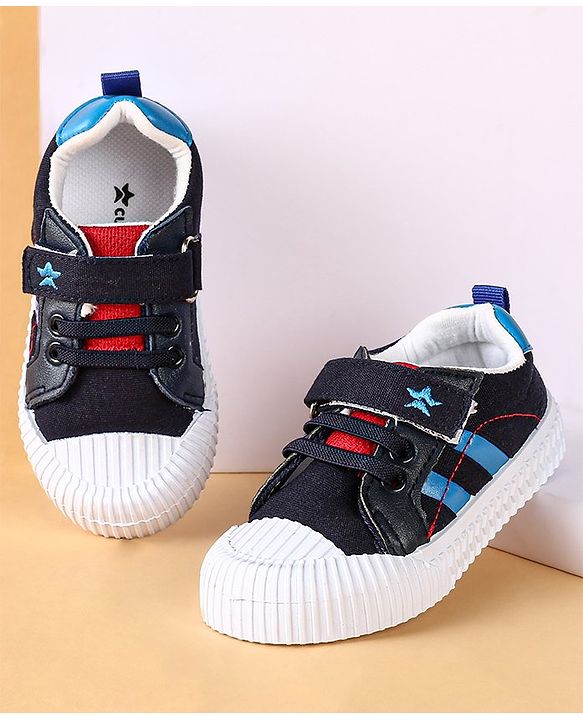 Cute Walk by Babyhug Casual Shoes with Velcro Closure Solid Colour - Blue