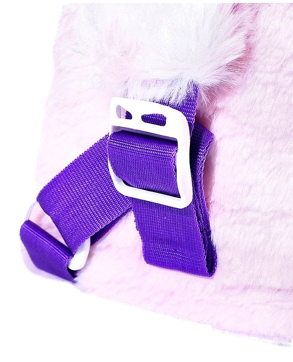 Babyhug Soft Plush Kids Kitten School Bag Purple - 12 Inches