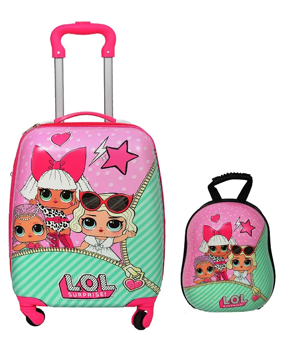 D PARADISE Lol Print Hard Case Trolley Bag Hard Shell Backpack 16 Inches 13 Inches Online in India Buy at Best Price from FirstCry 13186191