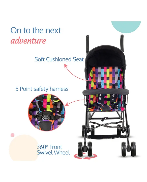 LuvLap City Baby Stroller Buggy Black Online in India, Buy at Best Price  from  - 1318927