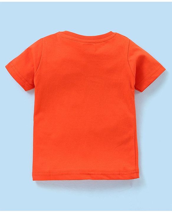 Babyhug Cotton Knit Half Sleeves Text & Balls Printed T-Shirts Pack of 3 - Red & Navy Blue