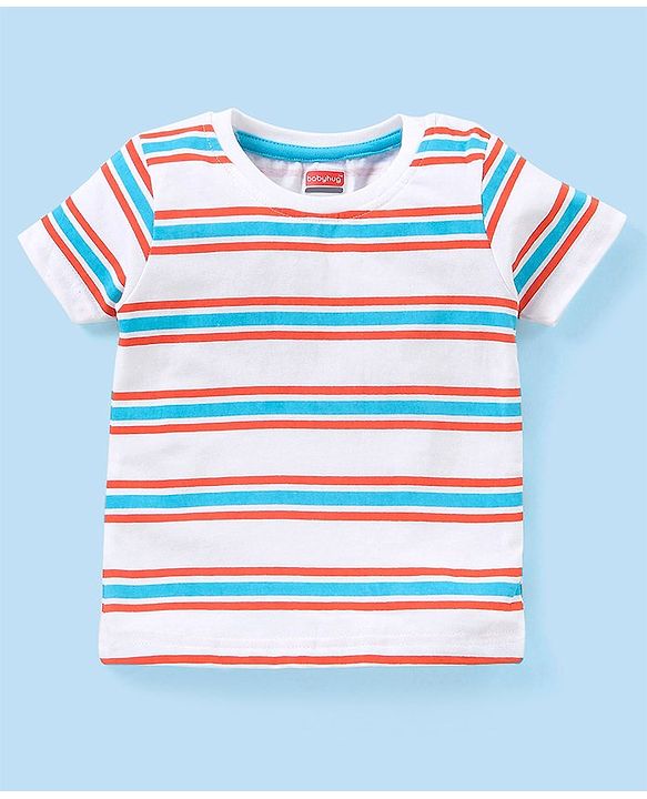 Babyhug Cotton Half Sleeves T-Shirts Tiger Print Pack Of 3 - Grey & Orange