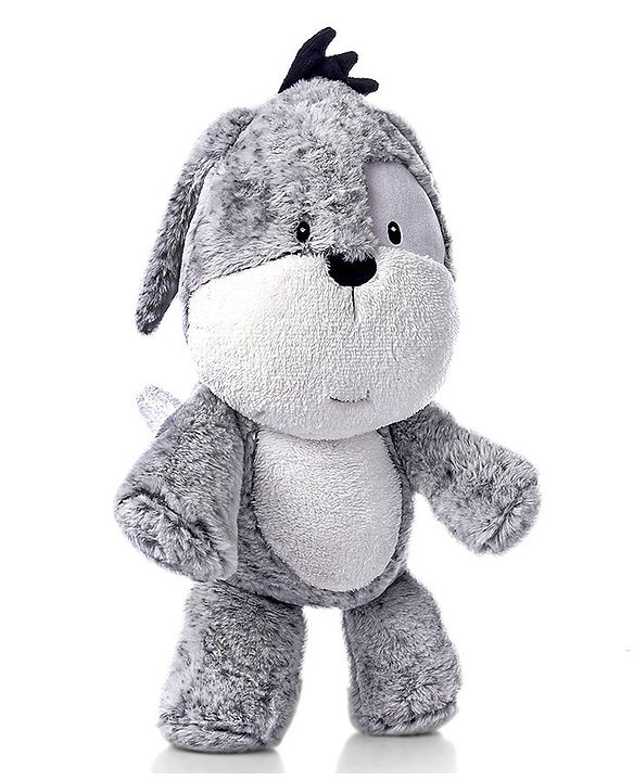 Babyhug Dog Soft Toy Grey - Height 47 cm