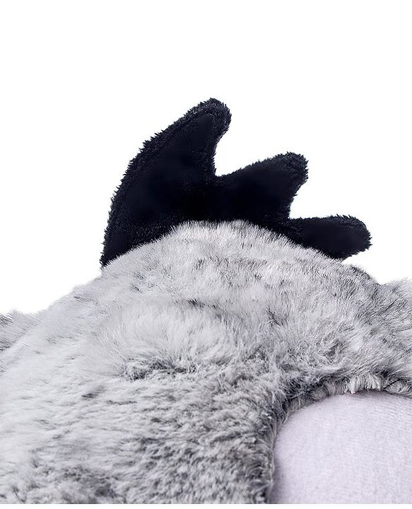 Babyhug Dog Soft Toy Grey - Height 47 cm