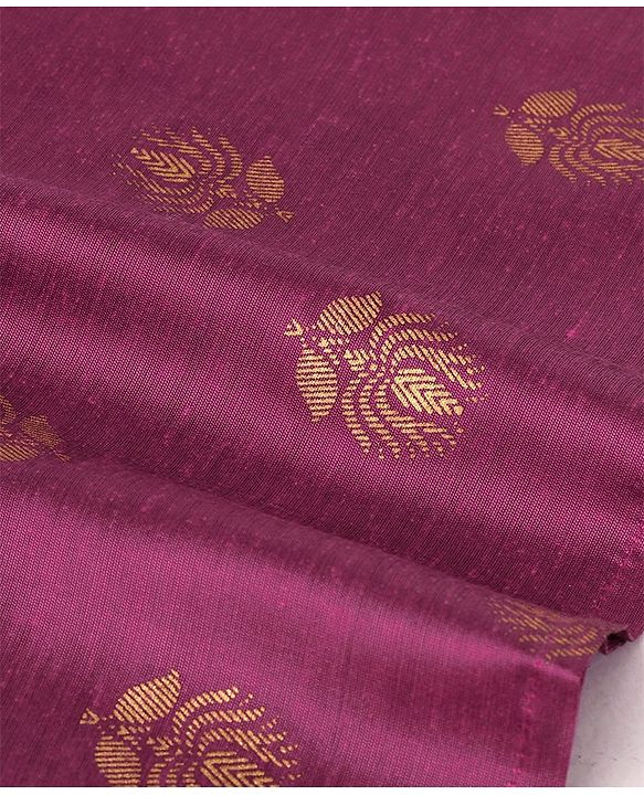 Babyhug Woven Full Sleeves Foil Printed Kurta & Pajama Set - Magenta