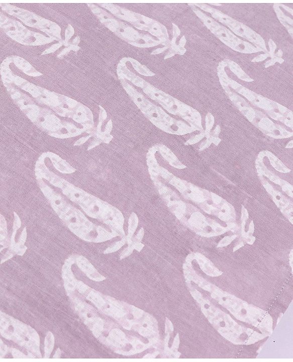 Babyhug 100% Cotton Printed Kurta with Printed Dhoti Set - Purple