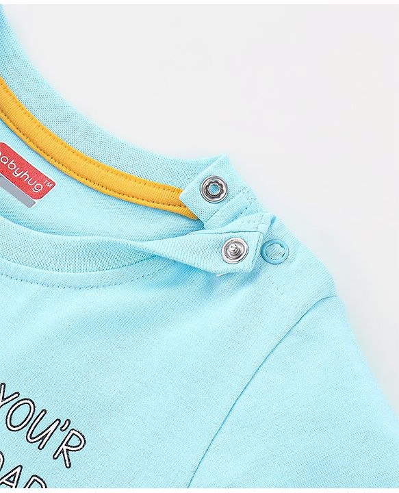 Babyhug Cotton Jersey Half Sleeves Striped T-Shirts Pack Of 3 - Yellow & Blue