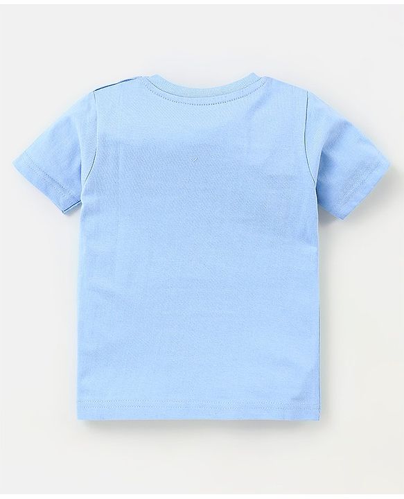 Babyhug Cotton Jersey Half Sleeves Striped & Animal Printed T-Shirts Pack Of 3 - Yellow & Blue