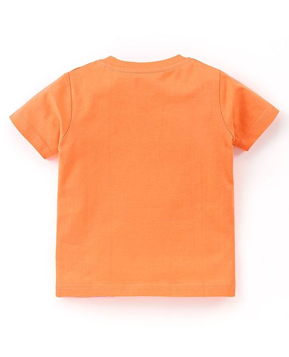 Babyhug Cotton Half Sleeves T-Shirts  Anchor Print Pack Of 3 - Blue & Orange
