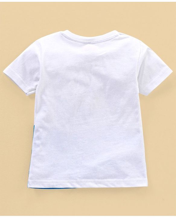Babyhug Cotton Jersey Half Sleeves T-Shirt Shark Print Pack Of 3 - Blue