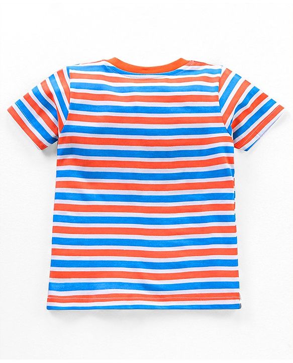 Babyhug Cotton Jersey Half Sleeves T-Shirt Shark Print Pack Of 3 - Blue