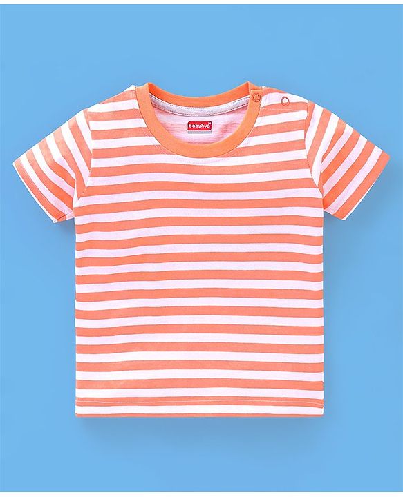 Babyhug Cotton Half Sleeves T-Shirt Stripes & Sports Print Pack of 5- Green & Blue