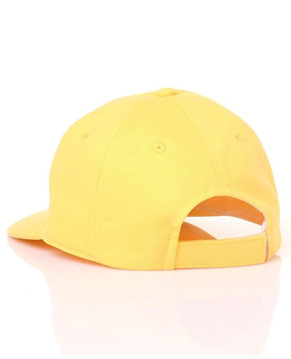 Pine Kids Cotton Baseball Caps Text HD Print Pale Yellow - Diameter 16.5 cm