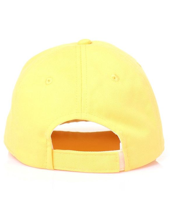 Pine Kids Cotton Baseball Caps Text HD Print Pale Yellow - Diameter 16.5 cm