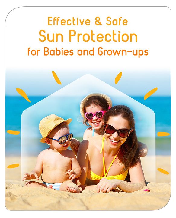 Babyhug Advanced Mineral Based Sunscreen with SPF 30 + & PA+++ & Broad Spectrum Protection and No White Cast - 50 g