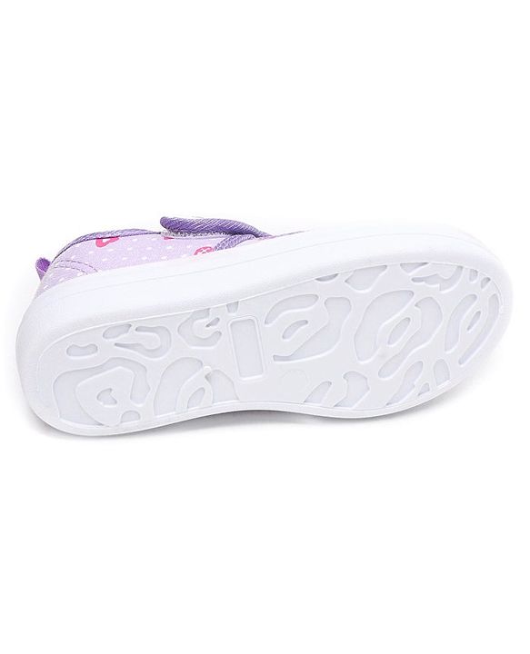 Cute Walk by Babyhug Casual Shoes with Velcro Closure & Bow Printed - Purple
