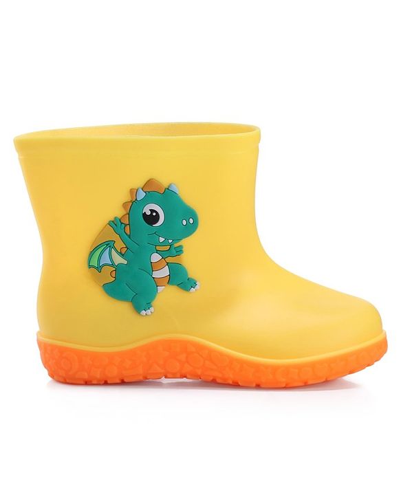 Cute Walk by Babyhug Slip On Gumboots with Dino Applique Yellow (Design May Vary)