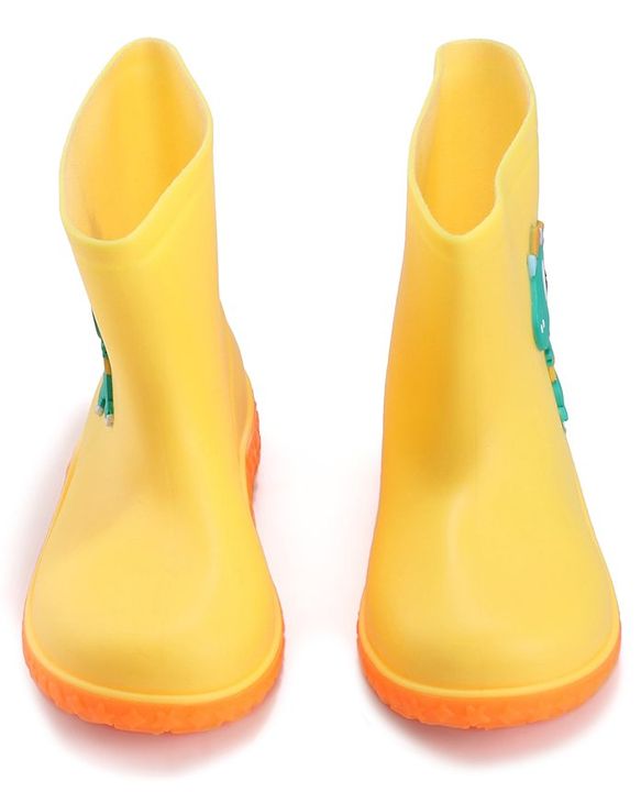 Cute Walk by Babyhug Slip On Gumboots with Dino Applique Yellow (Design May Vary)