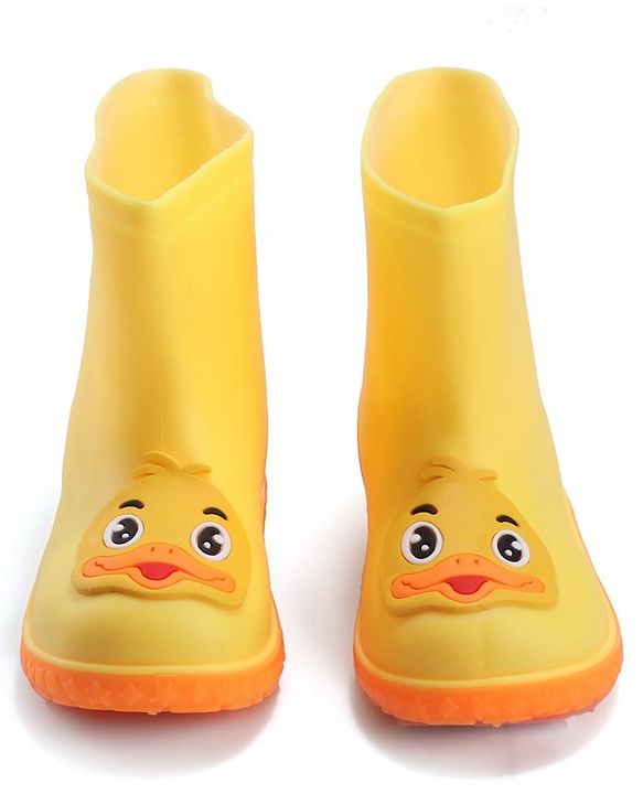 Cute Walk by Babyhug Duck Appliqued Slip On Gumboots - Yellow