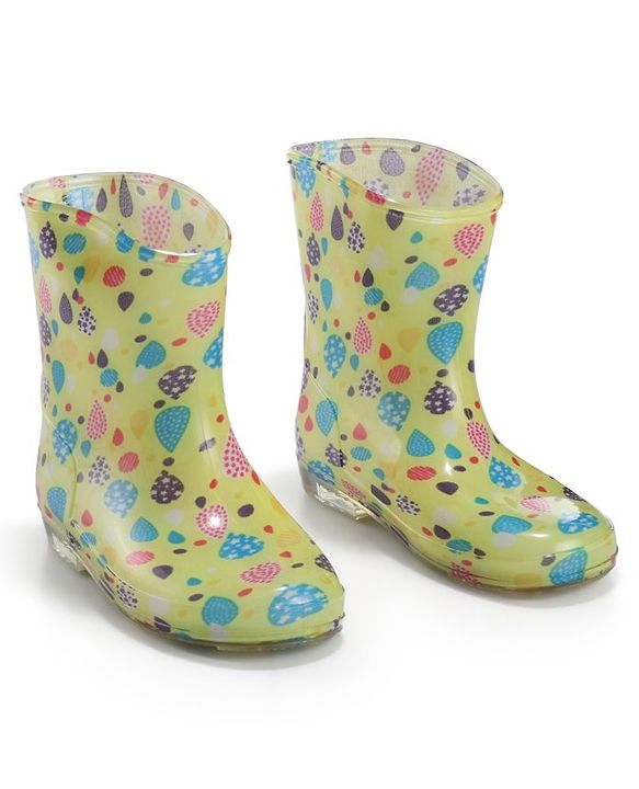 Cute Walk by Babyhug Slip On Balloons Printed Gumboots - Multicolour