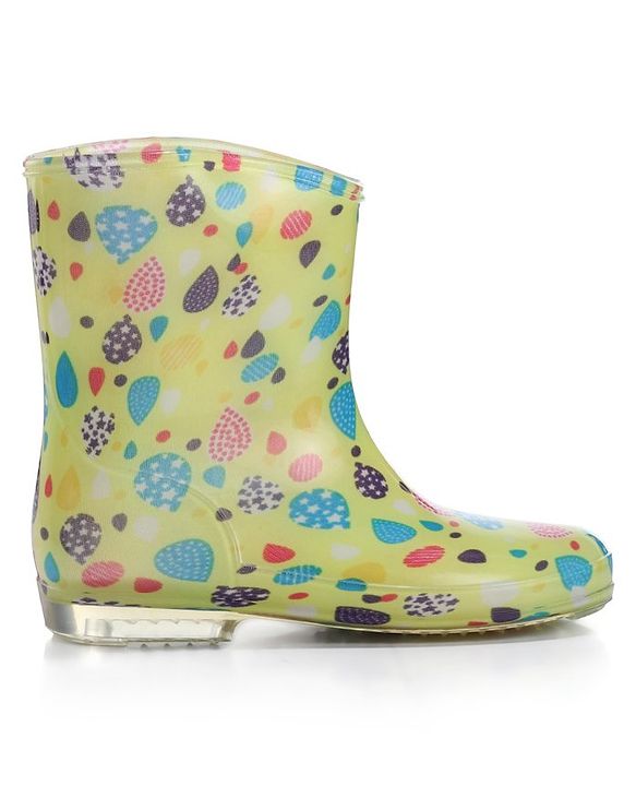 Cute Walk by Babyhug Slip On Balloons Printed Gumboots - Multicolour