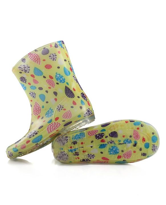 Cute Walk by Babyhug Slip On Balloons Printed Gumboots - Multicolour