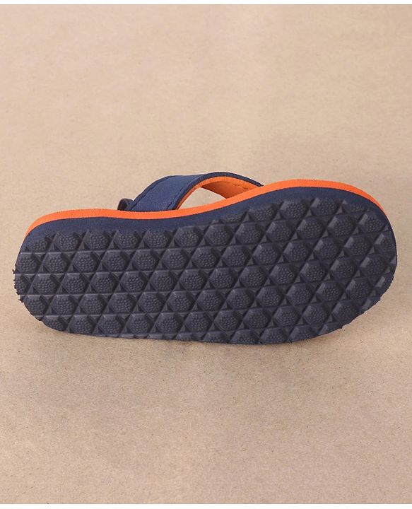 Cute Walk by Babyhug Casual Slip On Flip Flops with Back Strap Beaver Print - Dark Orange