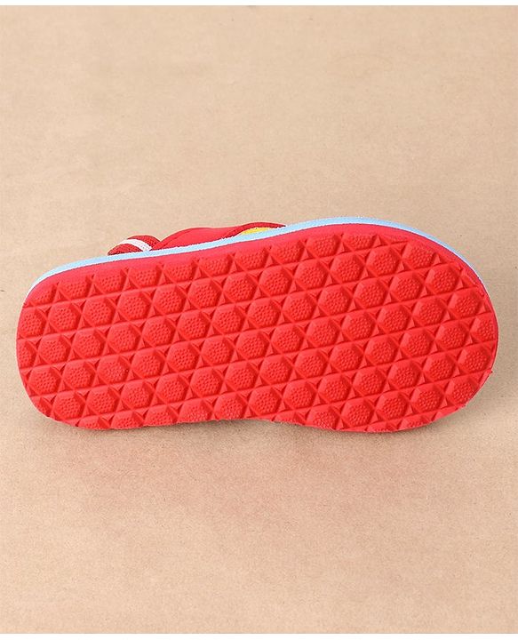 Cute Walk by Babyhug Flip Flops With Back Strap Tiger Print- Blue