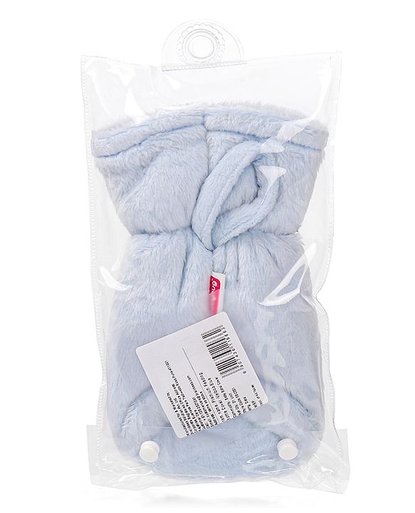 Babyhug Premium Feeding Bottle Cover with Sherpa Lining Blue - Fits upto 330 ml