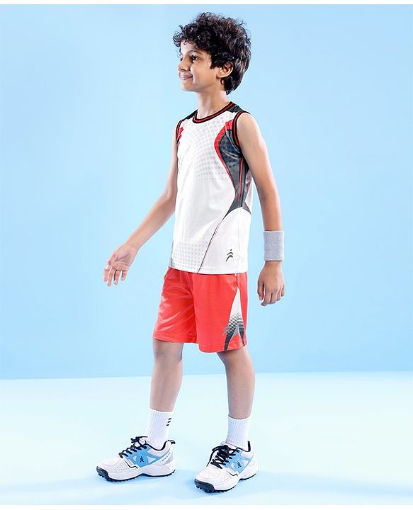 Pine Active Sleeveless Basketball T-shirt & Shorts Set - Multicolour