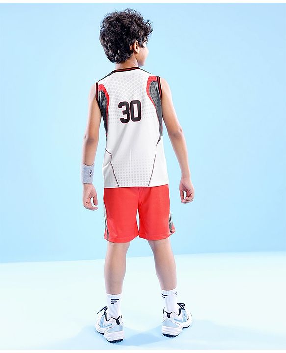 Pine Active Sleeveless Basketball T-shirt & Shorts Set - Multicolour