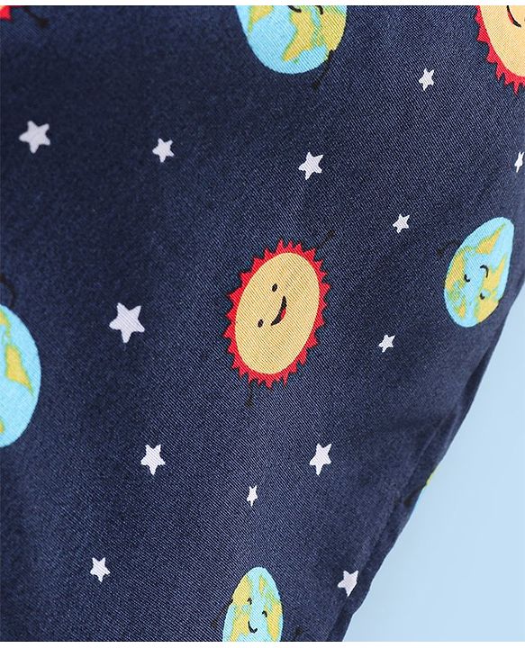 Babyhug Cotton Knit Boxers Checks & Stripes Print Pack of 3 - Yellow & Blue