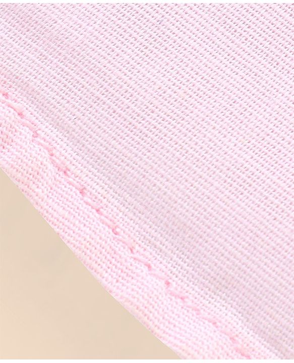 Babyhug Cotton Linen Half Sleeves Solid Colour Shirt - Light Pink