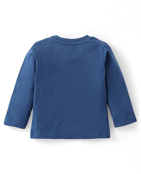 Babyhug Cotton Knit Full Sleeves Night Suit with Koala Print - Navy