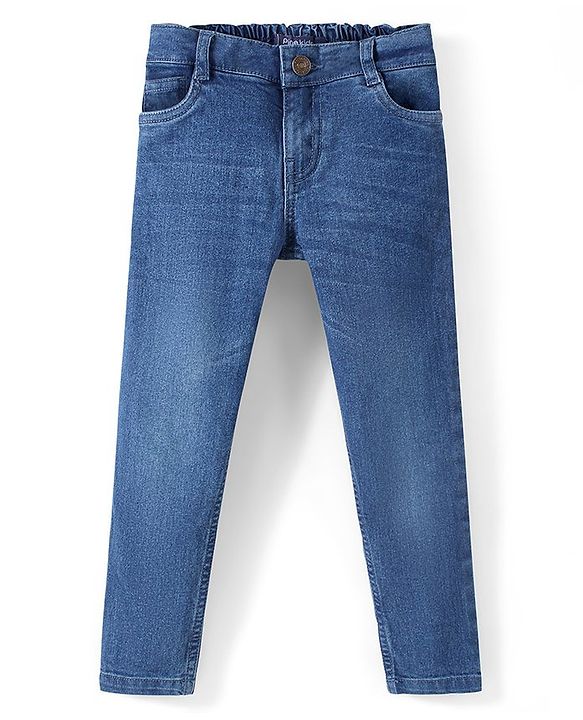 Pine Kids Full Length Basic Five Pocket Jeans - Blue