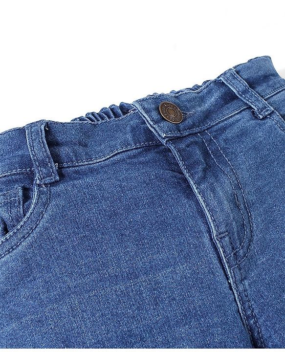 Pine Kids Full Length Basic Five Pocket Jeans - Blue