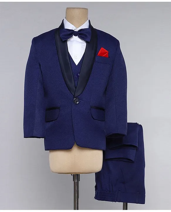 Jeet Ethnics Full Sleeveless Solid 5 Piece Party Suit Blue