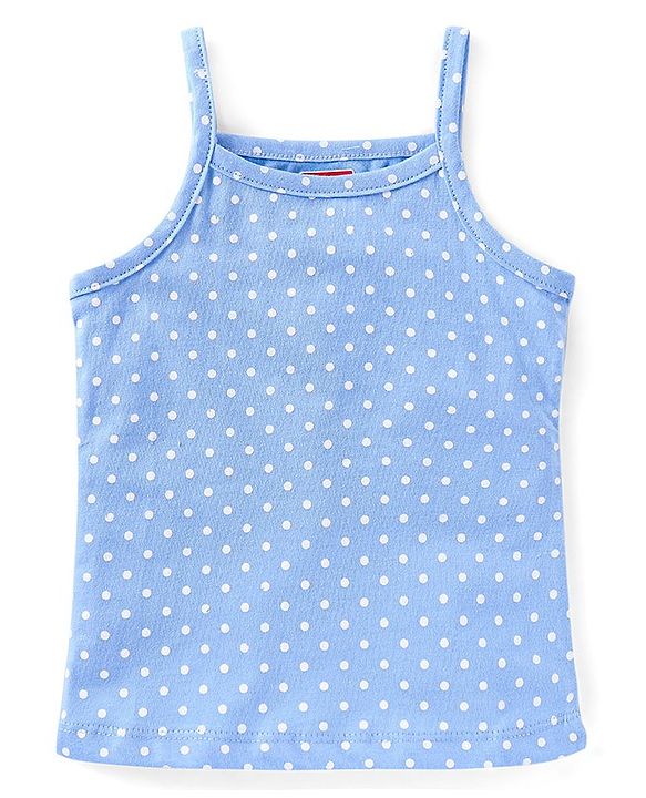 Babyhug 100% Cotton Singlet Slips Butterfly Print Pack of 3 - Blue & Purple