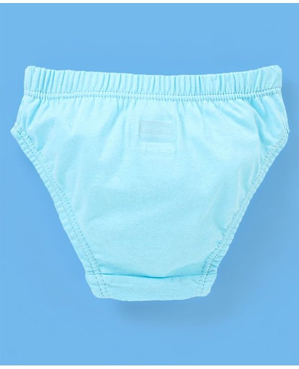 Babyhug 100% Cotton Floral Printed Panties Pack Of 3 - Blue Pink & White