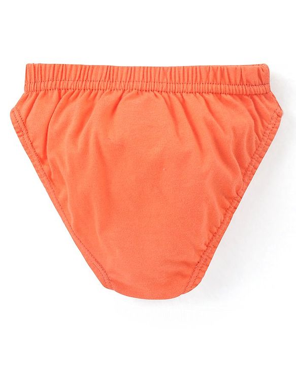 Babyhug 100% Cotton Briefs Star Print Pack of 3 - Blue White & Orange