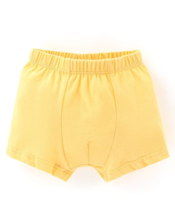 Babyhug 100% Cotton Knit Trunks Frog & Striped Print Pack of 3 - Blue & Yellow