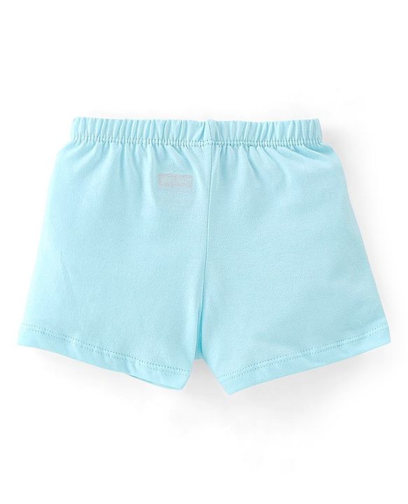 Babyhug 100% Cotton Animal Printed Trunk Pack of 3 - White Blue & Green