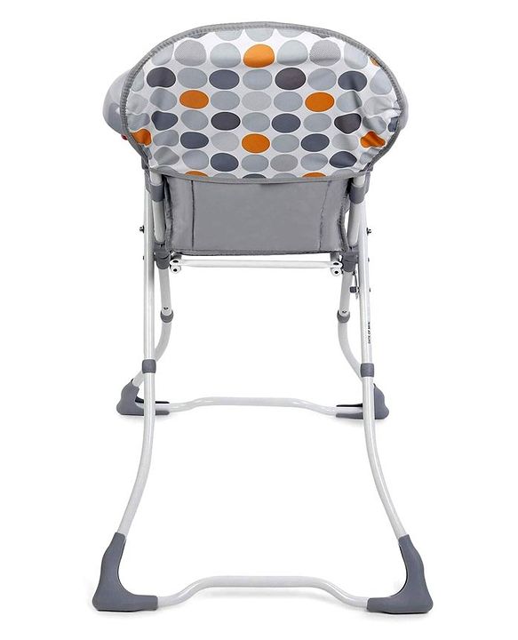 Babyhug Foodjoy Smart Folding High Chair With 5 Point Safety Harness - Grey