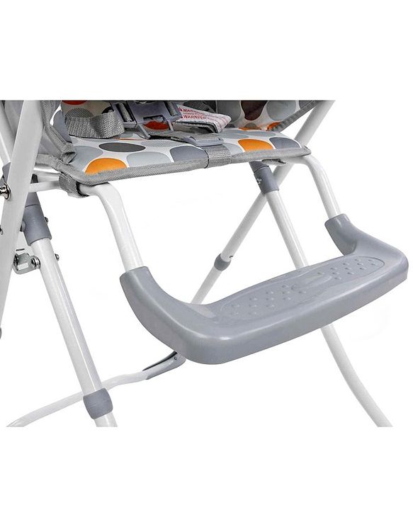 Babyhug Foodjoy Smart Folding High Chair With 5 Point Safety Harness - Grey