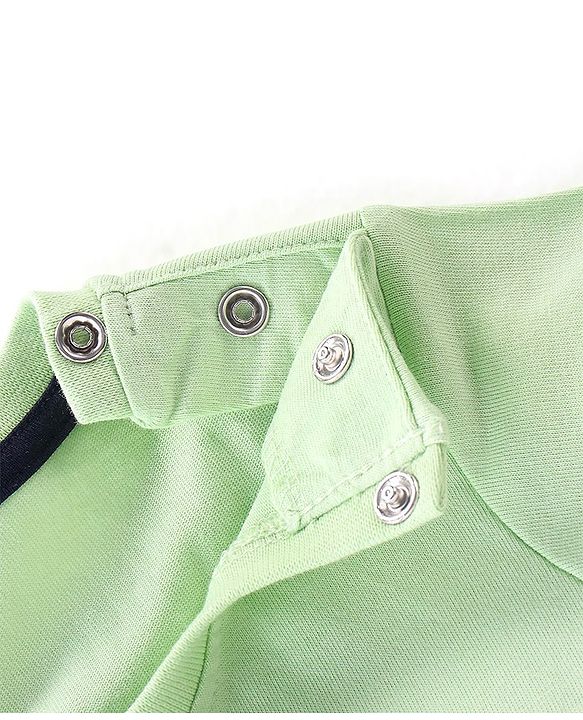 Babyhug Half Sleeves Cotton Jersey Lion and Text Printed T- Shirt - Green